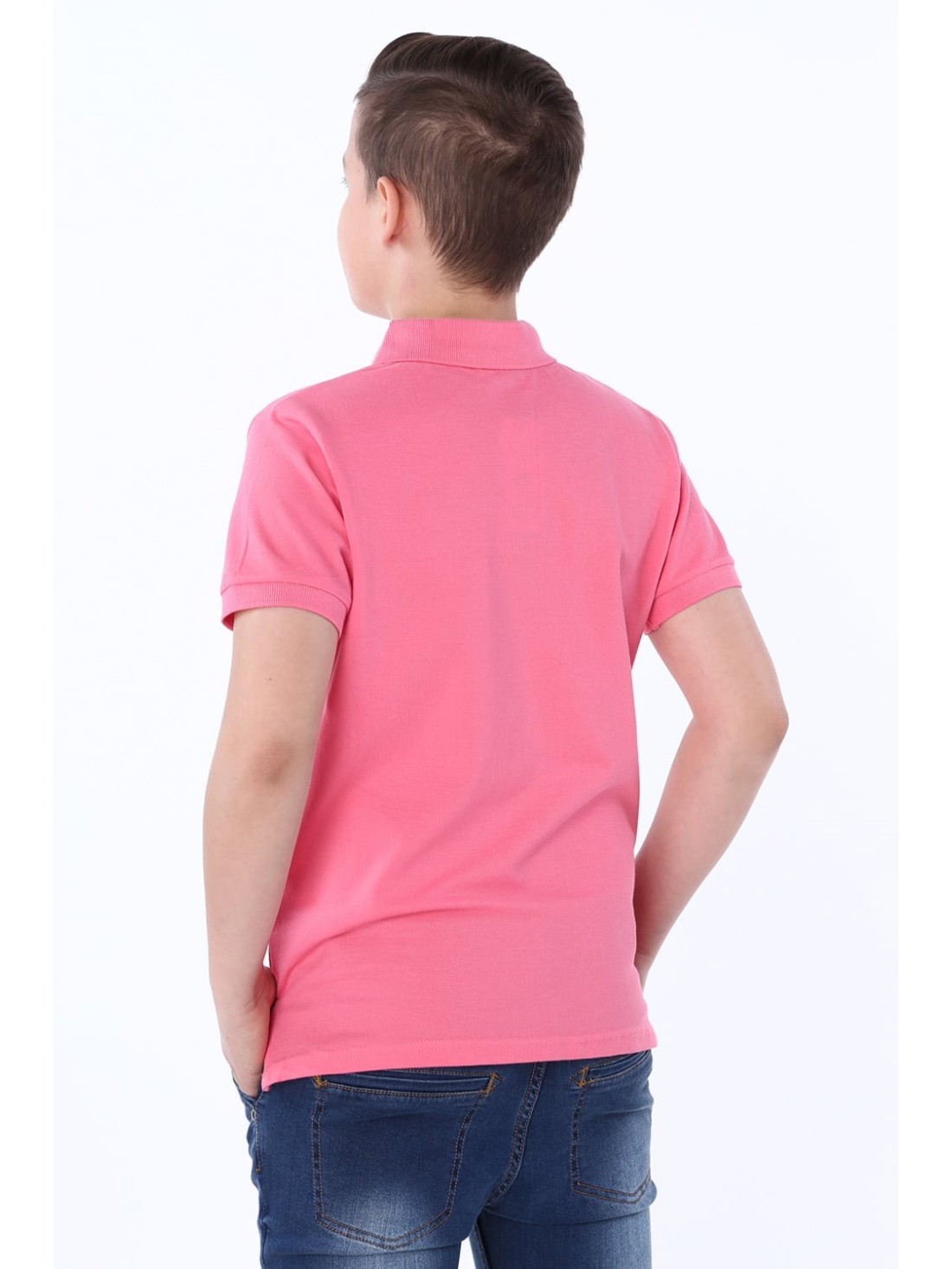 Poloshirt mit Logo, rosa NDZ8590 – Online-Shop – Boutique